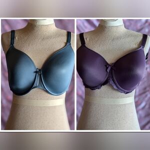 2:Chantelle Bras- Size 32DDDD (32G)- Purple and Blue- GUC!